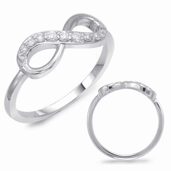 0.13 ctw. WHITE GOLD INFINITY SIGN RING D4359WG