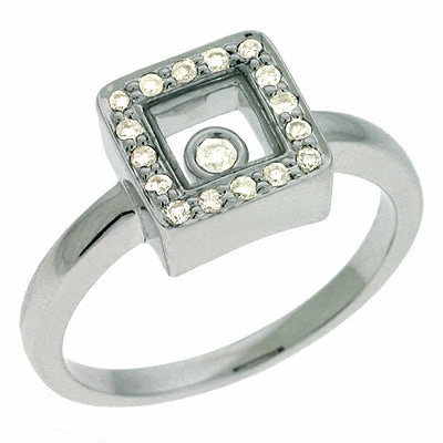 0.16 ctw. WHITE GOLD DIAMOND MOTION RING D3969WG