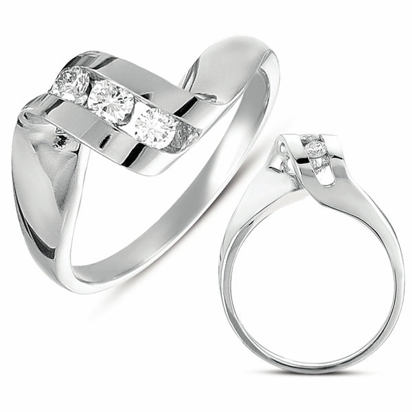 0.18 ctw. CHANNEL SET DIAMOND RING D4181WG