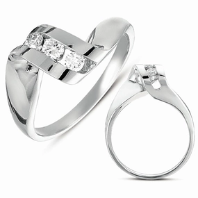 0.18 ctw. CHANNEL SET DIAMOND RING D4181WG