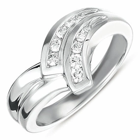 0.19 ctw. CHANNEL SET DIAMOND RING D4179WG