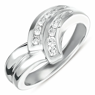0.19 ctw. CHANNEL SET DIAMOND RING D4179WG