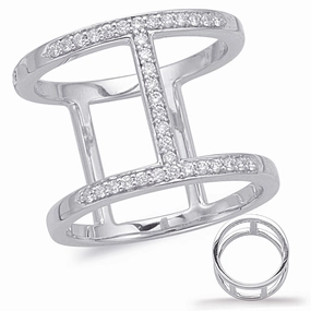 0.24 ctw. WHITE GOLD DIAMOND FASHION RING D4596WG
