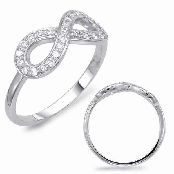 0.26 ctw. WHITE GOLD INFINITY SIGN RING D4357WG