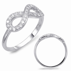 0.26 ctw. WHITE GOLD INFINITY SIGN RING D4357WG