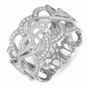 0.28 ctw. WHITE GOLD PAVE BAND D4198WG