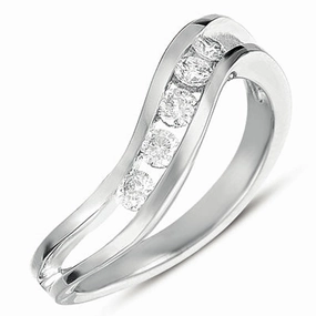 0.31 ctw. CHANNEL SET DIAMOND RING D4180WG