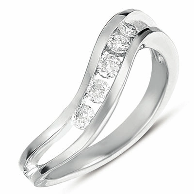 0.31 ctw. CHANNEL SET DIAMOND RING D4180WG