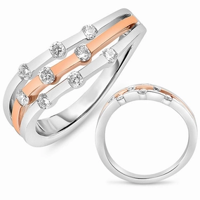 0.31 ctw. WHITE & ROSE GOLD RING D4342RW