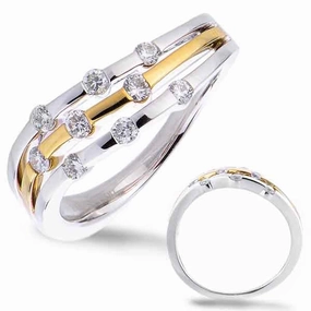 0.31 ctw. WHITE & YELLOW GOLD RING D4342YW