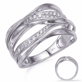 0.34 ctw. WHITE GOLD DIAMOND FASHION RING D4483WG