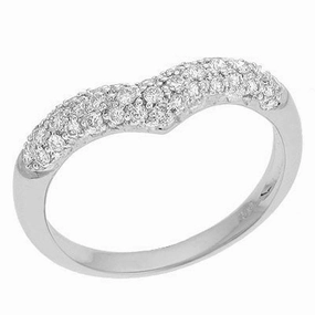 0.34 ctw. WHITE GOLD DIAMOND PAVE RING D3943WG