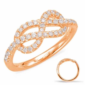 0.36 ctw. ROSE GOLD DIAMOND FASHION RING D4573RG