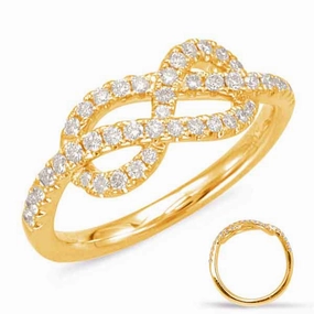 0.36 ctw. YELLOW GOLD DIAMOND FASHION RING D4573YG