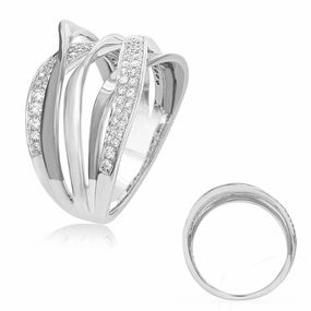 0.37 ctw. WHITE DIAMOND FASHION RING D4484WG