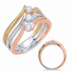 0.40 ctw. ROSE & WHITE & YELLOW GOLD FASHION RING D4417RYW