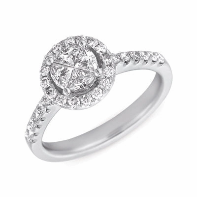 0.40 ctw. WHITE GOLD DIAMOND RING D4122WG