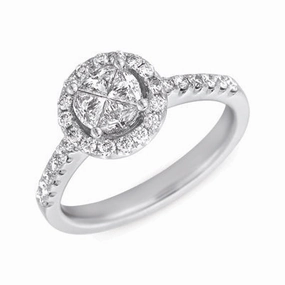 0.40 ctw. WHITE GOLD DIAMOND RING D4122WG