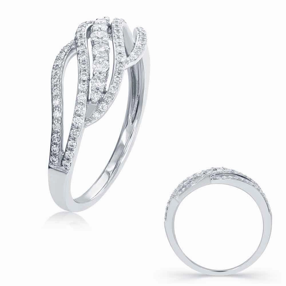 0.41 ctw. WHITE GOLD DIAMOND FASHION RING D4482WG