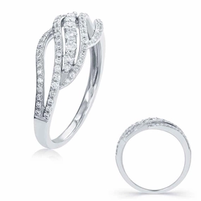 0.41 ctw. WHITE GOLD DIAMOND FASHION RING D4482WG