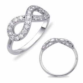 0.42 ctw. WHITE GOLD INFINITY SIGN RING D4358WG