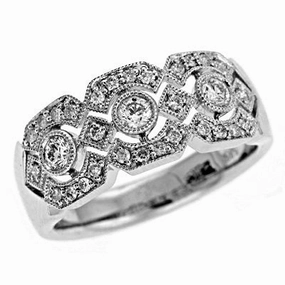 0.43 ctw. WHITE GOLD DIAMOND RING D3958WG