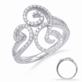 0.44 ctw. PAVE DIAMOND RING D3996WG