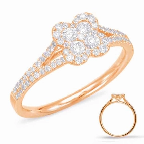 0.44 ctw. ROSE GOLD DIAMOND FASHION RING D4556RG