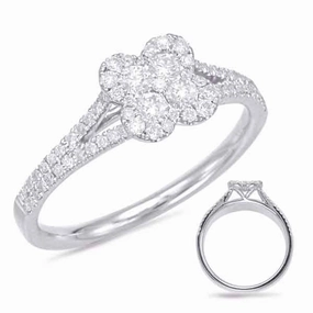 0.44 ctw. WHITE GOLD DIAMOND FASHION RING D4556WG
