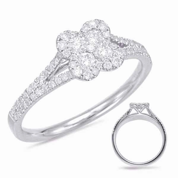 0.44 ctw. WHITE GOLD DIAMOND FASHION RING D4556WG