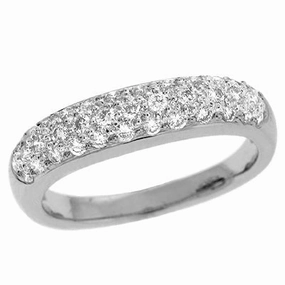0.44 ctw. WHITE GOLD DIAMOND PAVE RING D3944WG