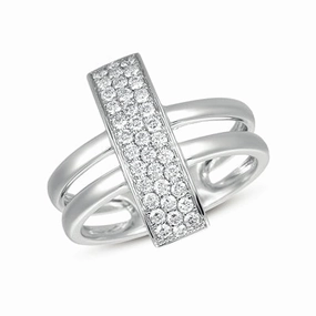 0.45 ctw. DIAMOND PAVE RING D3941WG