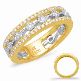 0.45 ctw. YELLOW & WHITE DIAMOND FASHION RING D4604YW