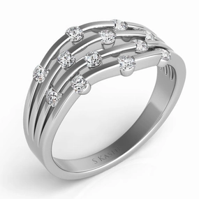 0.46 ctw. WHITE GOLD DIAMOND FASHION RING D3922WG