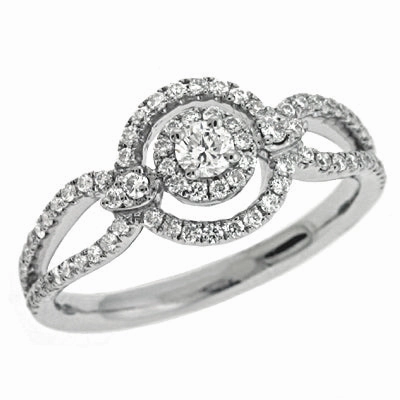 0.47 ctw. WHITE GOLD DIAMOND RING D4036WG