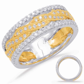 0.47 ctw. YELLOW & WHITE GOLD DIAMOND FASHION D4528YW