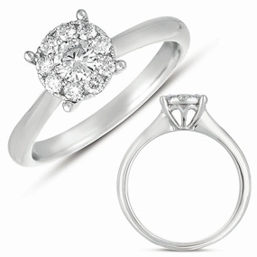 0.49 ctw. WHITE GOLD DIAMOND RING D4190WG