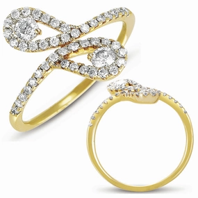 0.50 ctw. YELLOW GOLD DIAMOND RING D4084YG