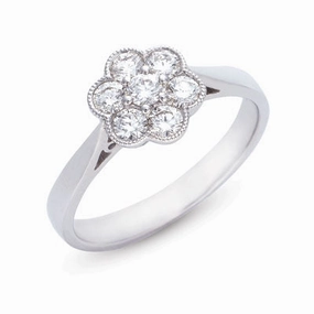 0.53 ctw. WHITE GOLD DIAMOND RING D3968WG