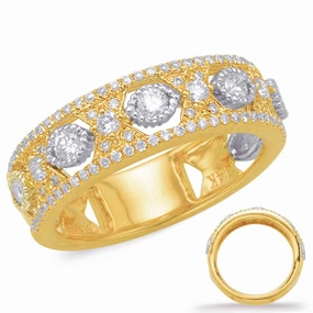 0.54 ctw. YELLOW & WHITE DIAMOND FASHION RING D4606YW