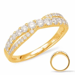 0.56 ctw. YELLOW GOLD DIAMOND FASHION RING D4554YG