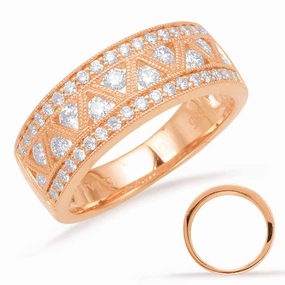 0.60 ctw. ROSE GOLD DIAMOND BAND D4346RG