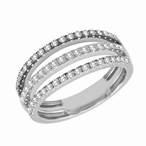 0.60 ctw. WHITE GOLD FASHION RING D4098WG