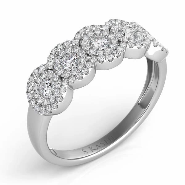 0.66 ctw. PLATINUM DIAMOND FASHIN RING D4229-PL