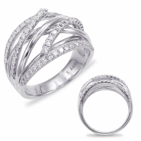 0.66 ctw. WHITE GOLD FASHION RING D4383WG