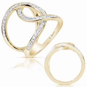 0.66 ctw. YELLOW GOLD DIAMOND FASHION RING D4463YG