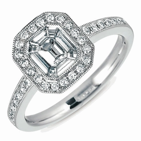 0.67 ctw. WHITE GOLD M.PAVE RING D4140WG
