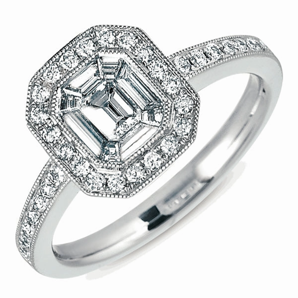 0.67 ctw. WHITE GOLD M.PAVE RING D4140WG