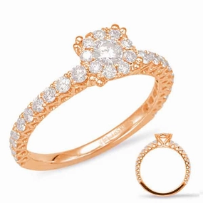 0.69 ctw. ROSE GOLD DIAMOND FASHION RING D4555RG