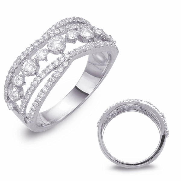 0.69 ctw. WHITE GOLD DIAMOND FASHION RING D4435WG